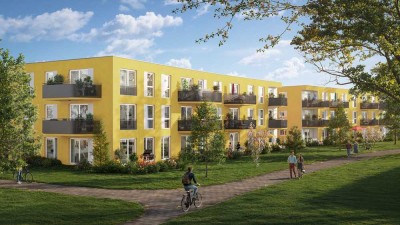 Sommerfest 18.07.! 2-Zimmer-Wohnung mit Südbalkon & Parkett im Max-Kraus-Quartier entdecken
