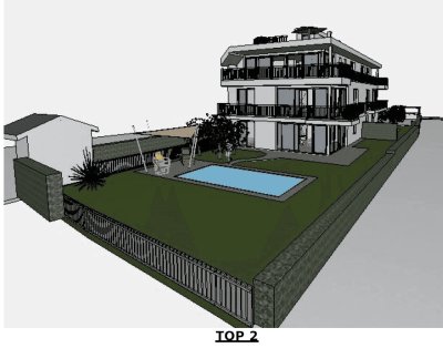Gartenwohnung mit Pool und Carport