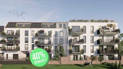 Exklusive 3-Zimmer-Penthouse-Wohnung mit Blick auf den Klostergarten