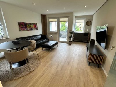 Luxuriöse 2-Zimmer-Wohnung 
zentral & voll ausgestattet 
Kolumbusstr. L.E.