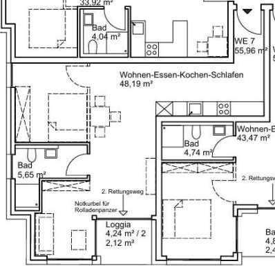 NEUBAU-ERSTBEZUG: Gemütliche 2-Zimmer Wohnung mit Loggia und Stellplatz! KFW 55 !