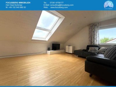 WOHNEN ÜBER DEN DÄCHERN VON AALEN-HÜTTFELD - IHRE NEUE 3,5-ZIMMER DG-WOHNUNG