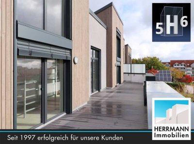 5H6 - Exklusive Penthouse-Wohnung mit großer Dachterrasse und Stellplätzen