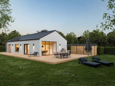 Wohnen ohne Kompromisse - exklusiver Neubau-Bungalow mit Gartenidylle