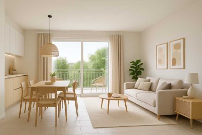 Neubau Erstbezug 3 Zimmer OG-Wohnung mit Aufzug, TG, gehobener Innenausstattung in Rodgau