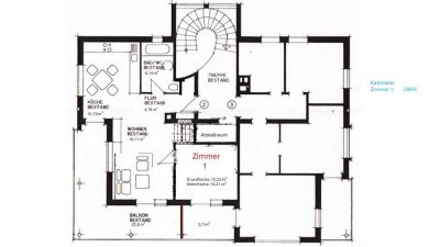 Sonnige 5-Raum-WG Wohnung in Dingolfing in einem Parkgrundstück gelegen