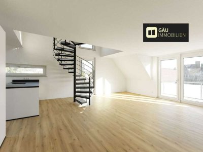 Neubau-KfW 55 EE Erstbezug: Großzügige Maisonettewohnung mit moderner Ausstattung & Stellplatz