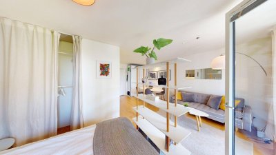 Viertel Zwei: Neubau Balkonwohnung Studio | U2 | WU&amp;SFU