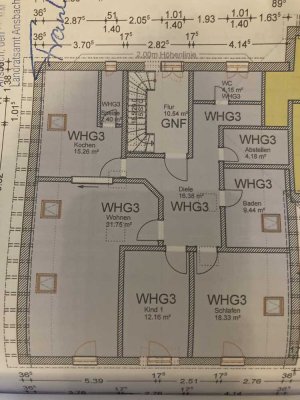 3-Zimmer Dachgeschosswohnung in Buch am Wald