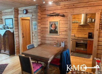 Authentisches finnisches Blockhaus in Lirstal – rustikaler Charme trifft modernen Wohnkomfort