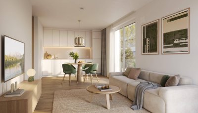 „Village im Dritten – PARK FLATS“- provisionsfreies Eigentums-Mikroapartment (Erstbezug!) mit Balkon