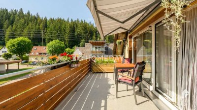 Wohntraum über den Dächern von Titisee: charmante Wohnung mit 2 Balkonen & gepflegter Ausstattung