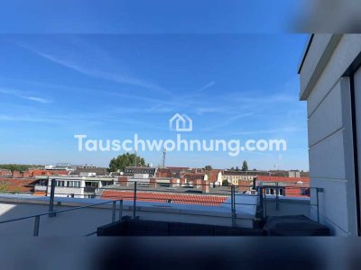Tauschwohnung: Sonnige 2 Zimmer Neubauwohnung mit 40qm Dachterrasse