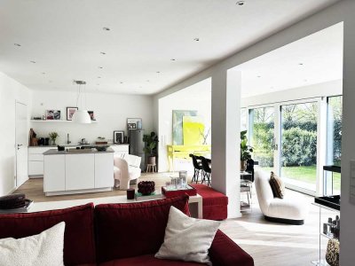Luxuriöse, möblierte 3-Zimmer Terrassenwohnung mit Garten in Tutzing