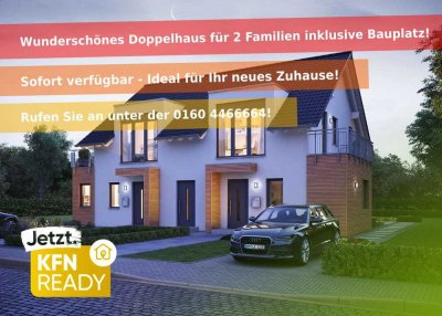 �️� Wunderschönes Effizienz-Doppelhaus � sucht zwei bauwillige Familien! Günstiger geht nicht!