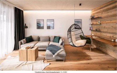 Neubau Eigentumswohnung mit großem südwestseitig überdachtem Balkon