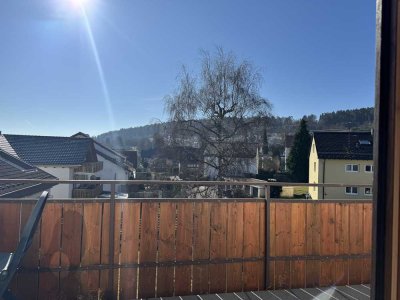 Gemütliche 2-Zimmer-Dachgeschosswohnung mit großem sonnigem Balkon und Carport in Merklingen