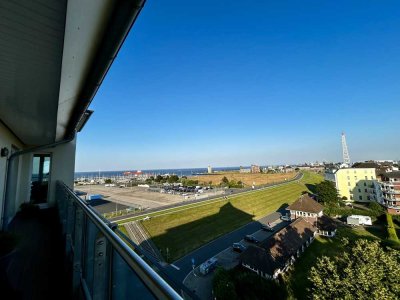 Schöne Penthouse-Wohnung mit Meerblick