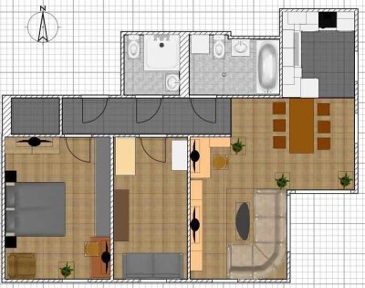 Barrierefreie 3-Zimmer Wohnung mit Balkon in Waldkraiburg