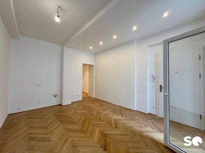 #SQ - ERSTBEZUG: 2-ZIMMER-ALTBAUWOHNUNG MIT TERRASSE UND BALKON IN RUHELAGE!