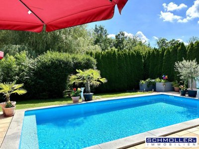 Wohlfühl-Bungalow mit Pool in idyllischer Lage