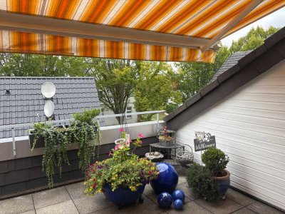 Dachgeschoss-Exklusiv: 3 Zimmer auf fast 100 qm, Aufzug und Spa-Paradies im Haus