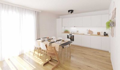 Moderne 4‑Zimmer Wohnung mit Balkon und Blick ins Grüne