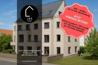 3-Zimmer-Wohnung zu verkaufen - Neubau KfW40 - QNG Standard