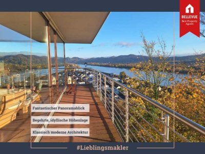 Architektenhaus mit atemberaubendem Rheinblick || Ideales Wohnen & Arbeiten