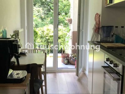 Tauschwohnung: Schöne 2ZKDB mit Garten gegen 3ZKDB mit Balkon