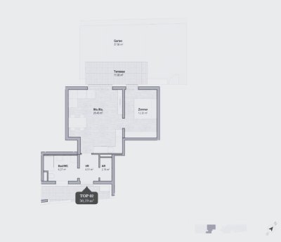 2 Zimmer Neubauwohnung (50,19 m²)mit Terrasse und Grünbereich in Geidorf/Graz