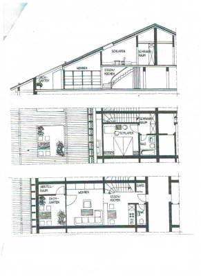 Freundliche 2-Zimmer-Maisonette-Wohnung mit gehobener Innenausstattung mit EBK in Bodenmais