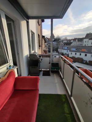 NUR Zwischenmiete 01.02.26 - 01.04.26 möbliert - Helle 3-Zi Wohnung, Südbalkon 3. OG Nordstadt
