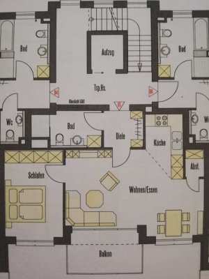 Exklusive 2-Zimmer-Wohnung in Uttenweiler mit EBK/Balkon/Garage