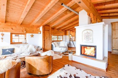 Luxuriöses Chalet mit Hüttenfeeling und spektakulärem Panoramablick