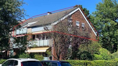 Große Dachgeschosswohnung mit Loggia!