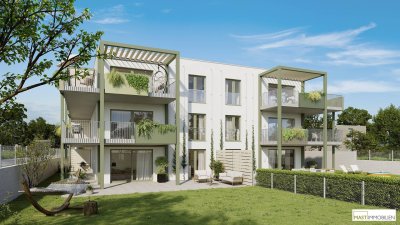 *Dachgeschoss* 4-Zimmer Wohnung mit rund 40qm Balkon!