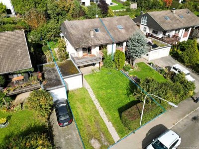 Doppelhaushälfte mit Garten, Weitblick und Kamin: Viel Raum für Ihre Ideen