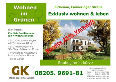 Neubau - Wohnresidenz mit nur 4 Einheiten und großen Gärten