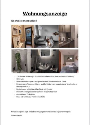 NACHMIETER GESUCHT!!!