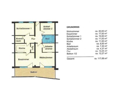 Gepflegte 4,5-Zimmer Wohnung mit Balkon im 3. OG in Weilheim i.OB