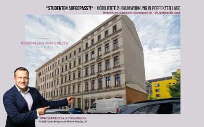 *bezugsfrei* Möbilierte 2-Raumwohnung im Herzen von Leipzig – zentral & charmant