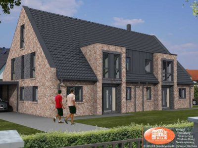 Neubau-DHH mit Bestandsgarage in Wilkinghege