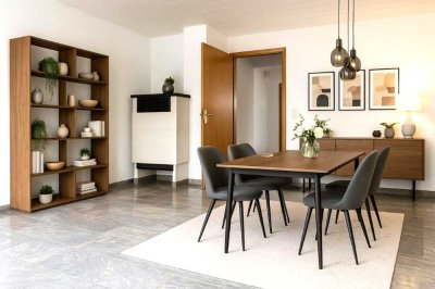 WOHNEN mit GARTENIDYLLE!
3-Zimmer-Wohn. + Terrasse m. Garten + 70 qm Gartengrundst. + Außenstellpl.