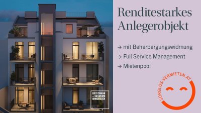 RENDITESTARKES ANLEGEROBJEKT MIT BEHERBERGUNGSWIDMUNG IN OTTAKRING
