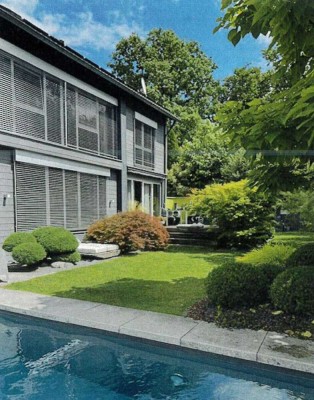 TOP Architekten-Haus mit POOL + ca. 50 m² überdachte Küche, Launch+Essen, BEST-LAGE Roth!, 2 Garagen