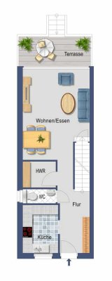 Modernes Reihenmittelhaus in Hückelhoven Rauhutstr. 24b