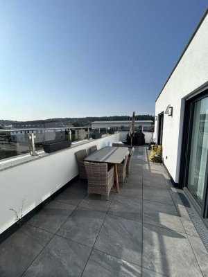 Moderne-4-Zimmer Neubau Penthouse Wohnung in Unterhausen bei Neuburg!