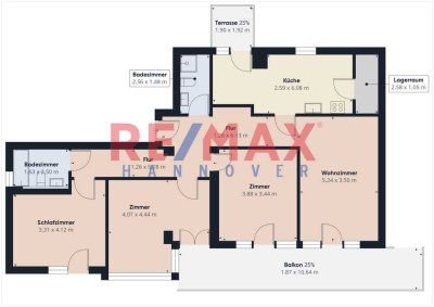 Stilvolle 4-Zimmer Garten-Wohnung mit Einbauküche und Tiefgarage