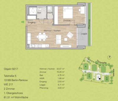 Immergrün 2 - Zimmerwohhnung in Pankow